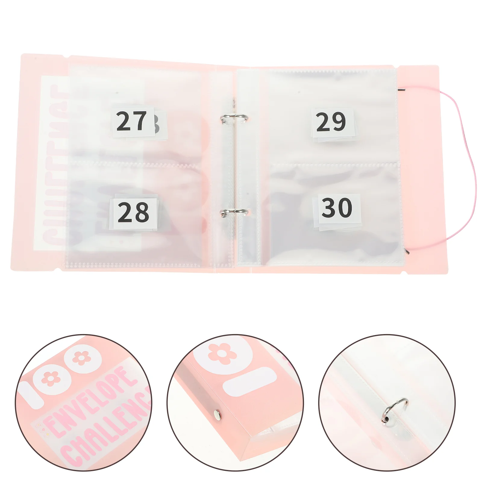 

Envelopes Cash Challenge Binder Double Sided Budge Budget Books Savings Pp Stuffing Organizer