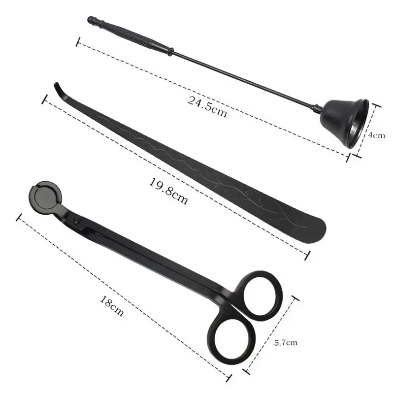 3 шт. портативные свечи из нержавеющей стали