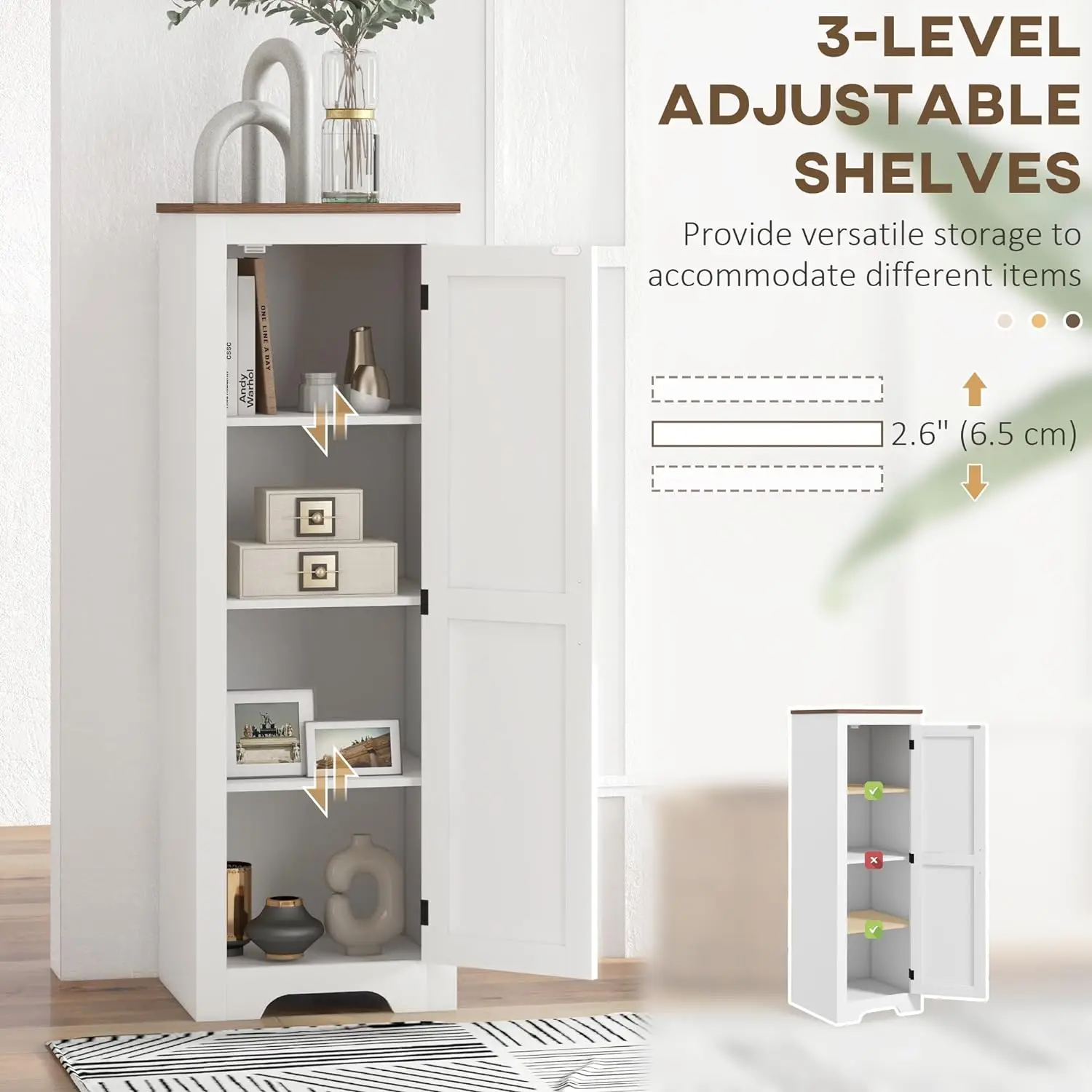 Шкаф HOMCOM для хранения в сельском хозяйстве с регулируемой полкой