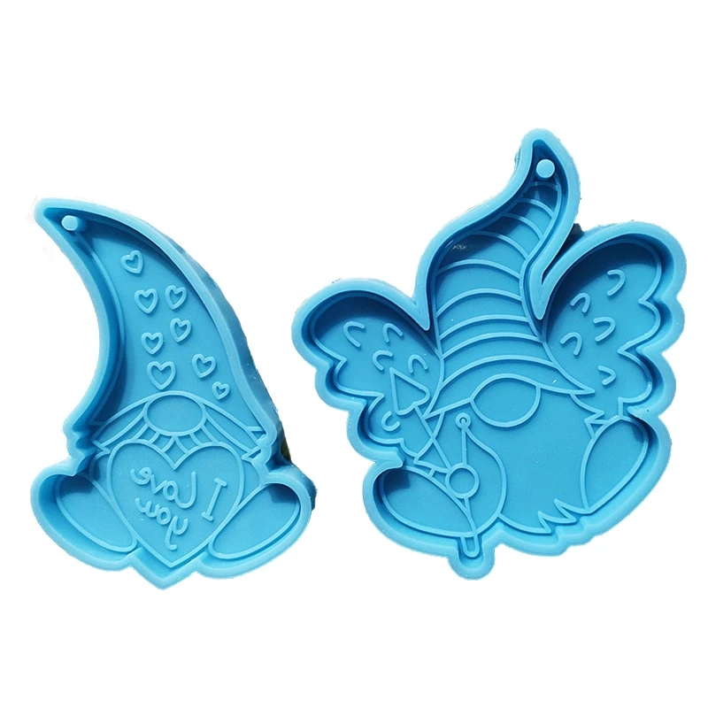 2 шт. карликовые подвески кристальная эпоксидная форма брелок ручной работы из