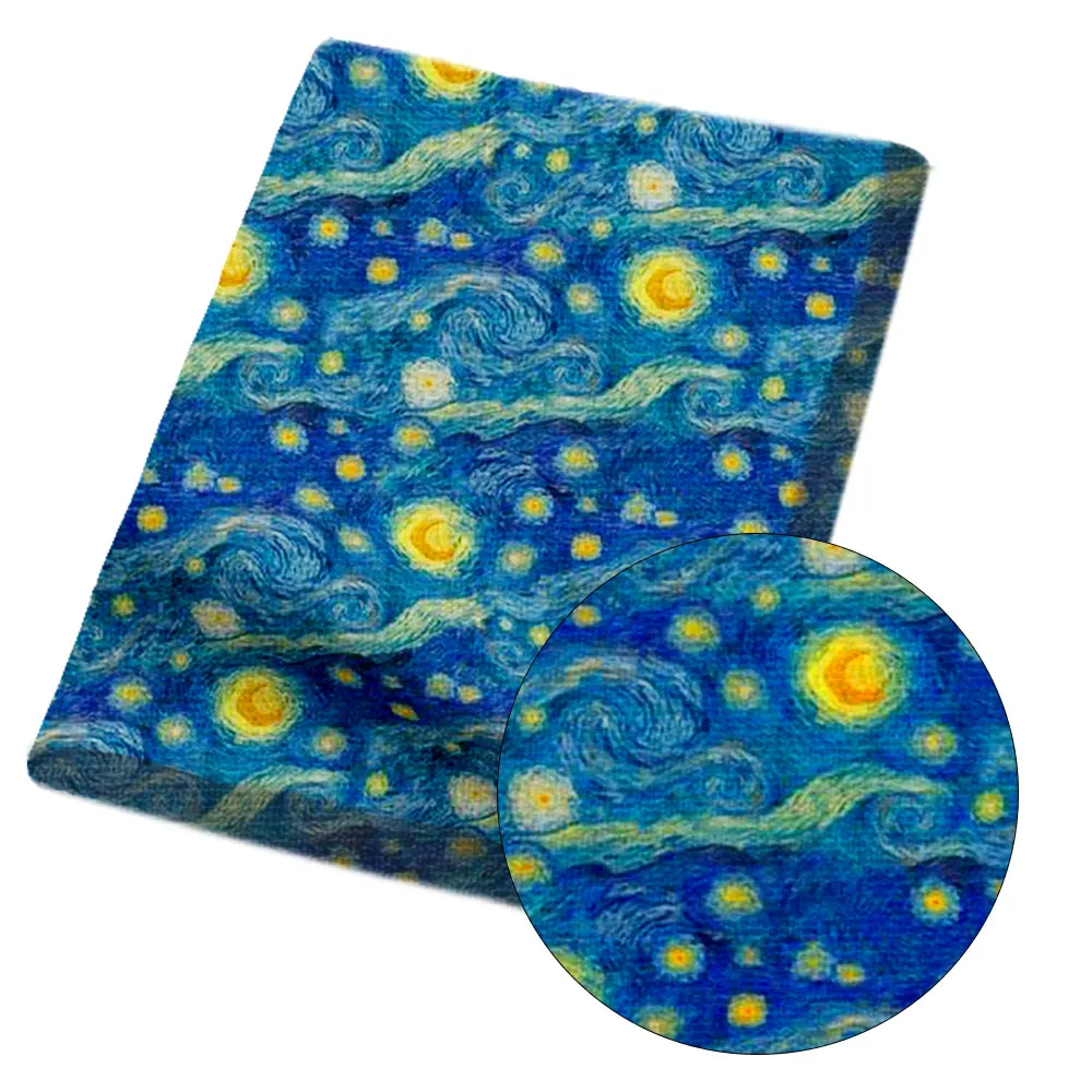 

AHB 45*150cm 1pc Polyester Cotton Cloth Fabric Painting Printed Sheets DIY Dress Bags Supplies Handmade Arts Crafts Materials
