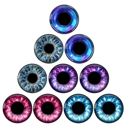 Стеклянные кабошоны для бижутерии 10 шт.