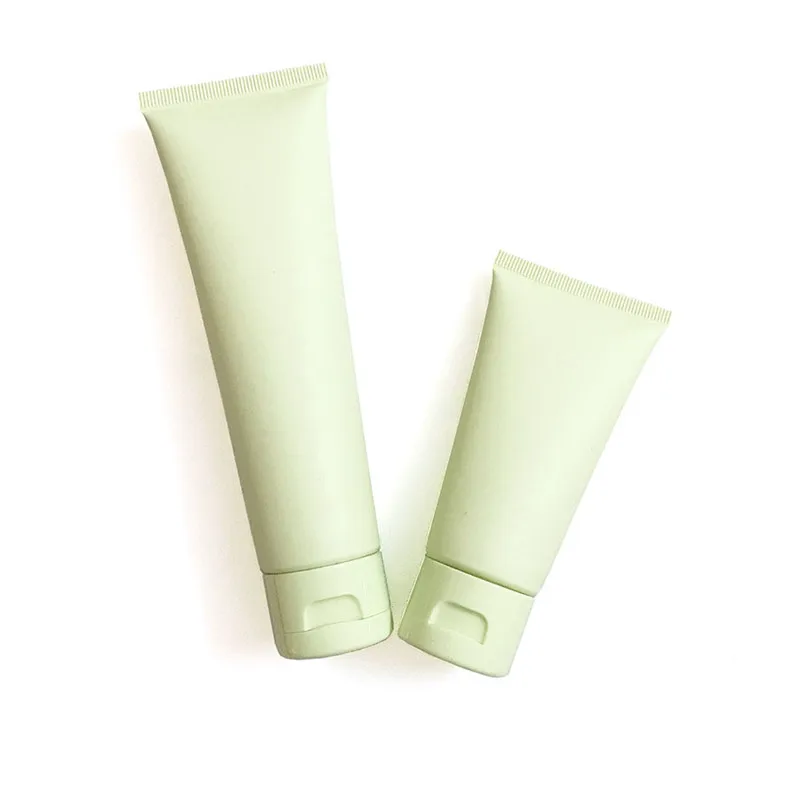 

10-100pcs 50ml 100ml Cosmetic Soft Tubes Matte Green Cleansing Cream Hand Cream Containers Shampoo Bath Cream Bottle