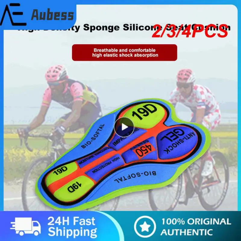 

2/3/4PCS Sponge Sew Riding Pants Bicycle Shorts Cushion Different Colors Cycling Shorts Cushion Repair Clothes Breathable Pads