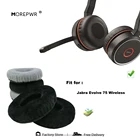 Сменные амбушюры ДЛЯ Jabra Evolve 75, запчасти для беспроводной гарнитуры, Кожаная подушка, бархатные амбушюры, чехол для наушников