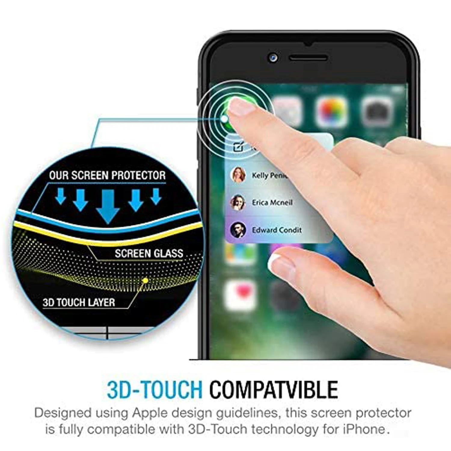3PCS Protective Glass on For iPhone SE 5 6 S screen protector Tempered Glass For iPhone 6 7 8 S plus SE 2020 2022 Glas Film