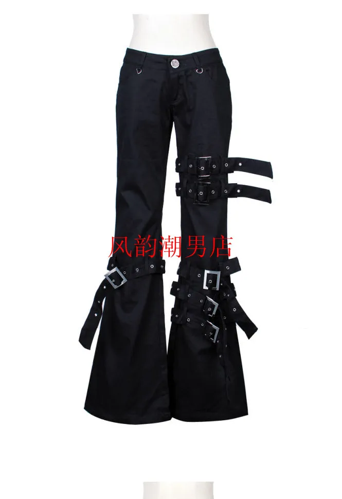 HOT Spring Dress Korean New Men's Bell Pants Men's Large Pants Punk Pants Performance Singer Pants