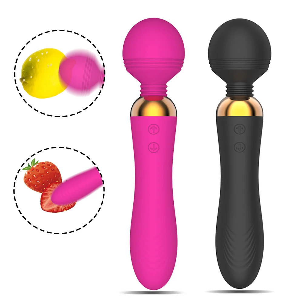 

Ship From Russia New 18 Speeds Powerful Vibrators For Women,Magic Dual Motors Wand Body Massager Sex Toys For Women G Spot Adult