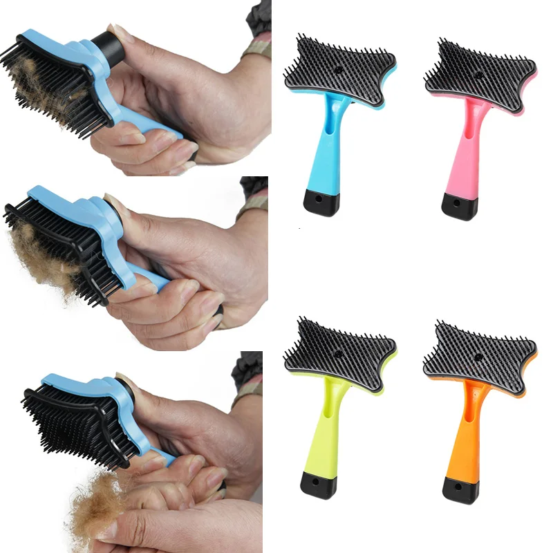 

Щетка для чистки шерсти домашних животных, щетка для собак, профессиональные инструменты для ухода за щенками, щетка для собак и кошек, щетк...