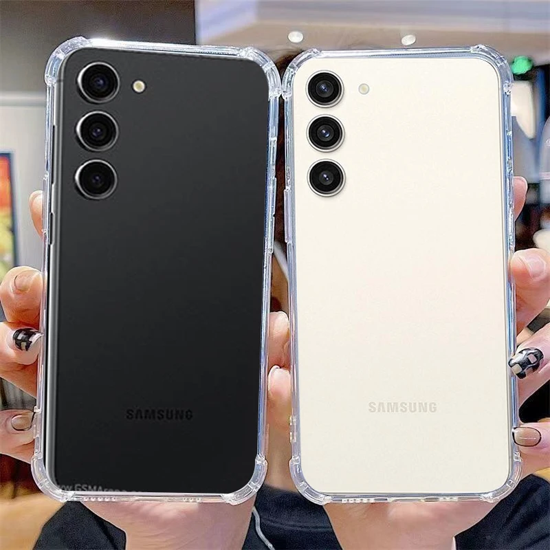 Прозрачный чехол для телефона Samsung Galaxy S23 plus мягкий прозрачный из ТПУ SM-S916B s23 + s23plus