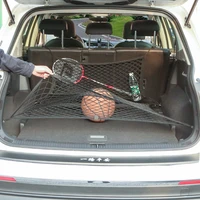 car trunk mesh bag universal auto back seat organizer pocket adjustable car trunk storage net stowing tidying accessories