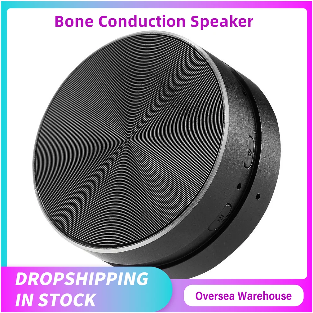 Mini Bone Conduction Speaker Bluetooth TWS Wireless Stereo Dual Sound Channels Audio Box Humbird Speaker With HD Call FM Radio