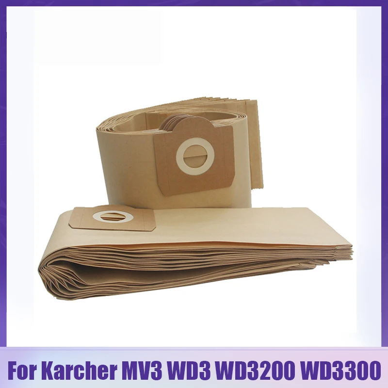 

Dust Bags Parts For Karcher MV3 WD3 WD3200 WD3300 A2204 A2656 Robot Vacuum Cleaner High Capacity Paper Bags Accessories