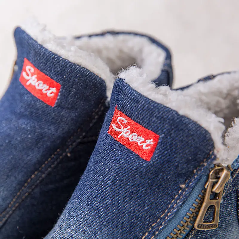 Winter Warm Women Boots Classic Canvas Shoes Thick Bottom Comfy Cowboy Boots Outdoor Fashion Shoes Ankle Botas Mujer Size 35-44