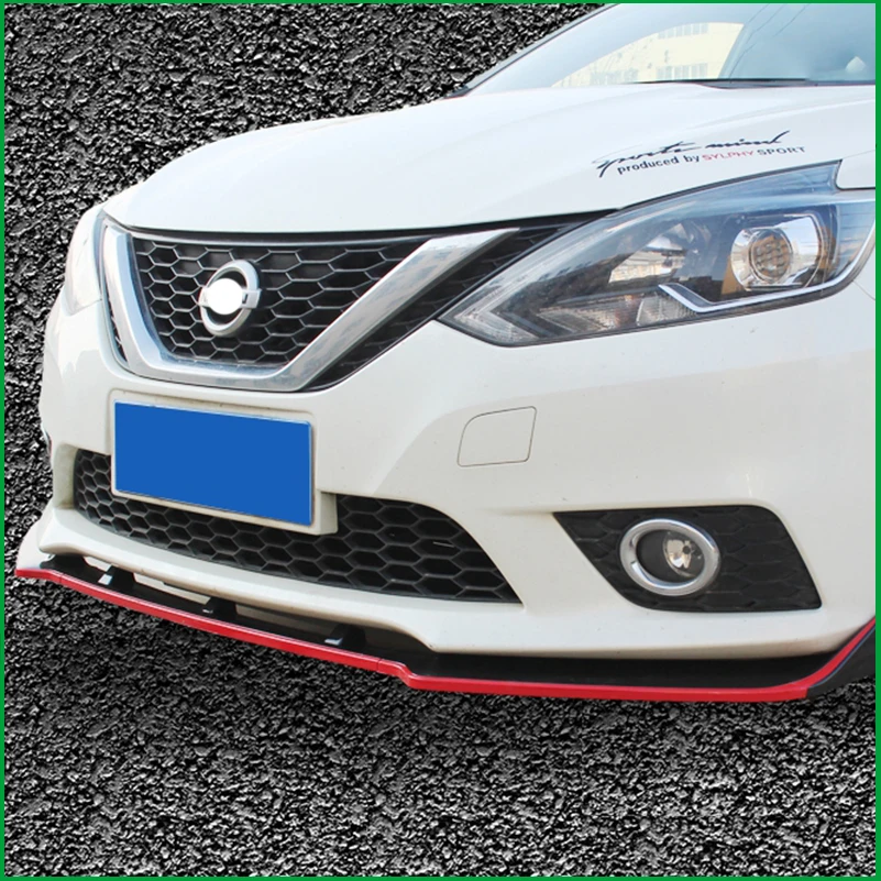 Комплект для NISSAN SENTRA Sylphy 2016-2019 передний бампер губа диффузор нижняя решетка