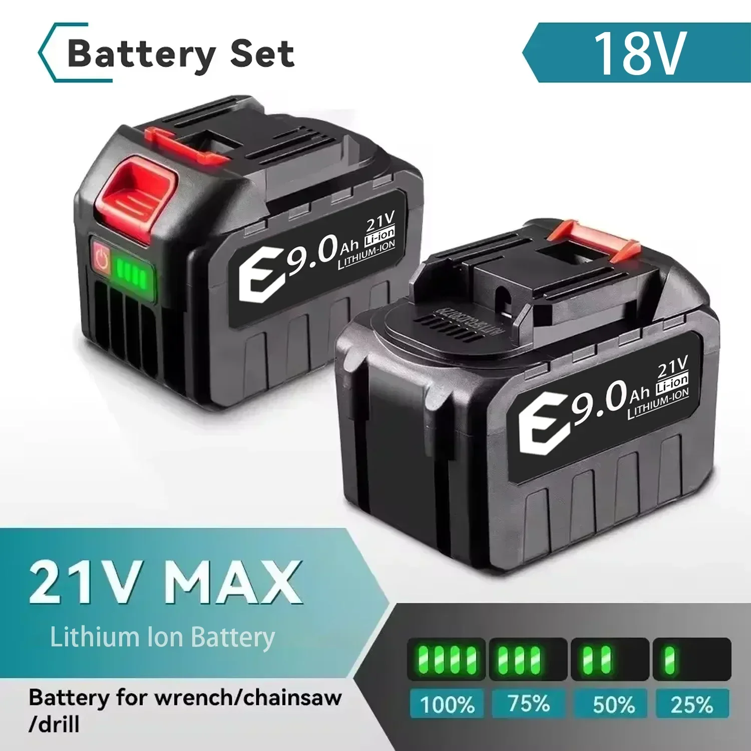 EOENKK 18-21В Li-Ion аккумулятор 9000 мАч для Makita | AliExpress