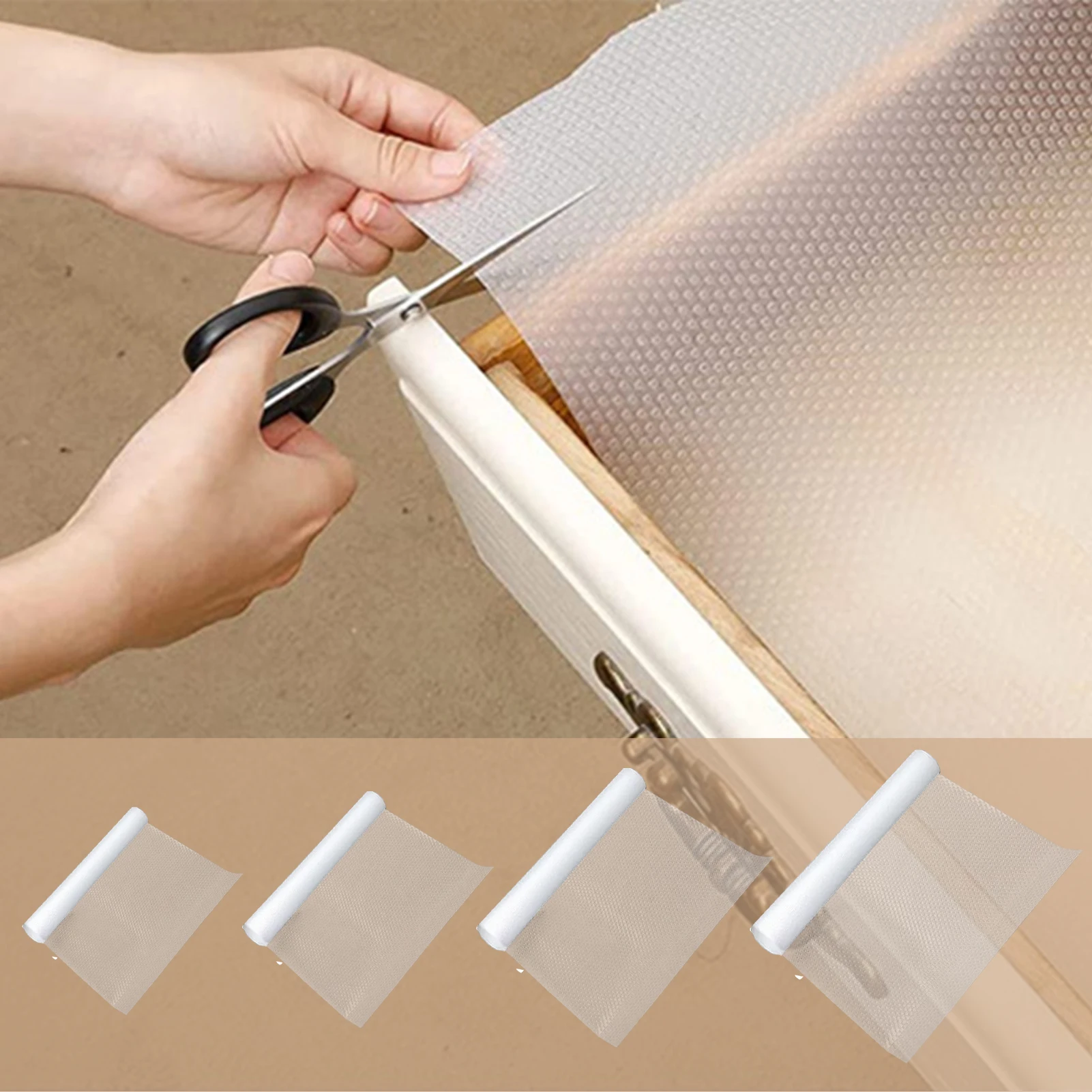 

Transparent EVA Drawer Mat Moisture-proof Cuttable Cabinet Pad Wardrobe Waterproof Paper Kitchen Cupboard Refrigerator Table Mat
