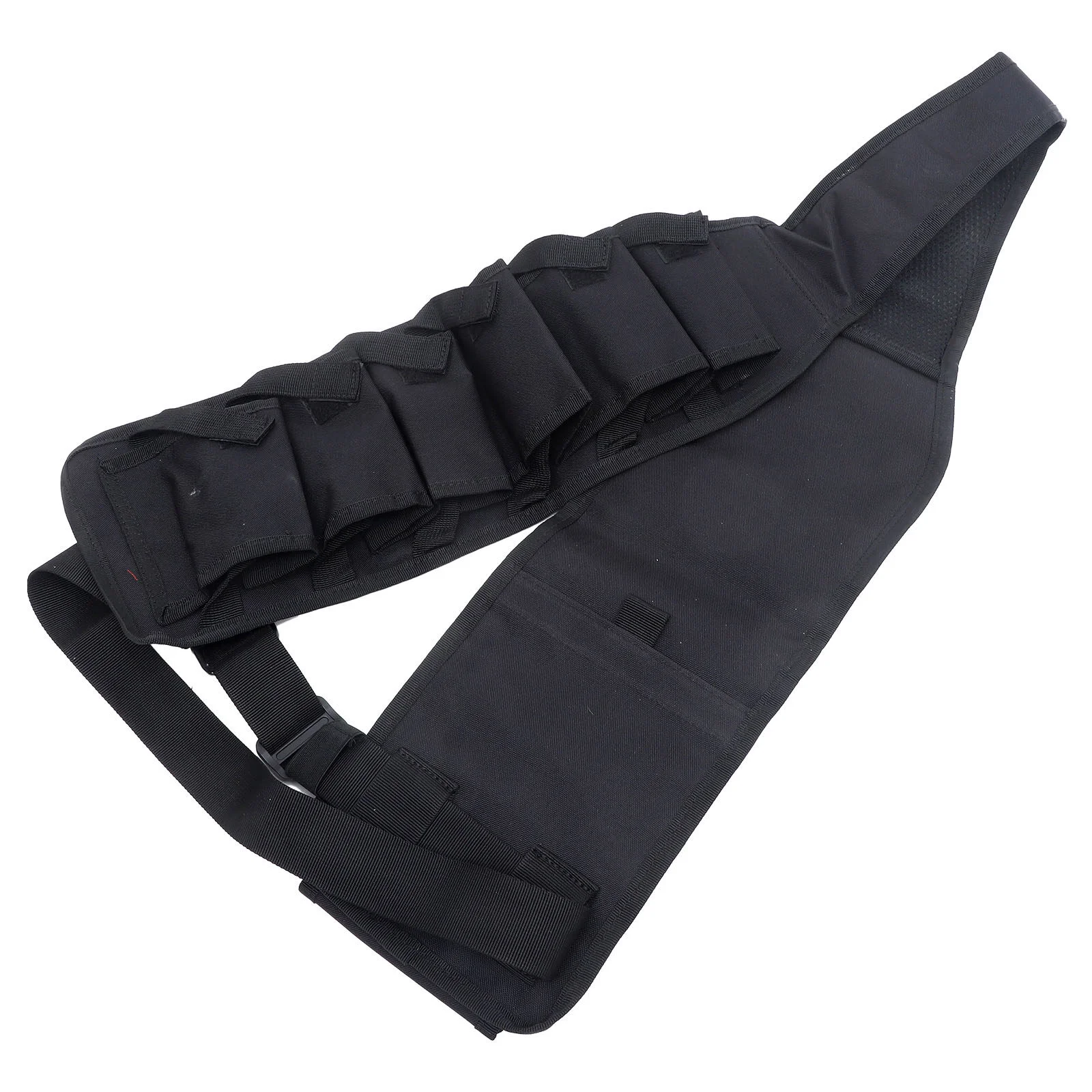 

12 Pocket Mountaineering Outdoor Running Vest Drink Storage Waist Bag Tableware Set for Carrying Travel Supplies(Black)