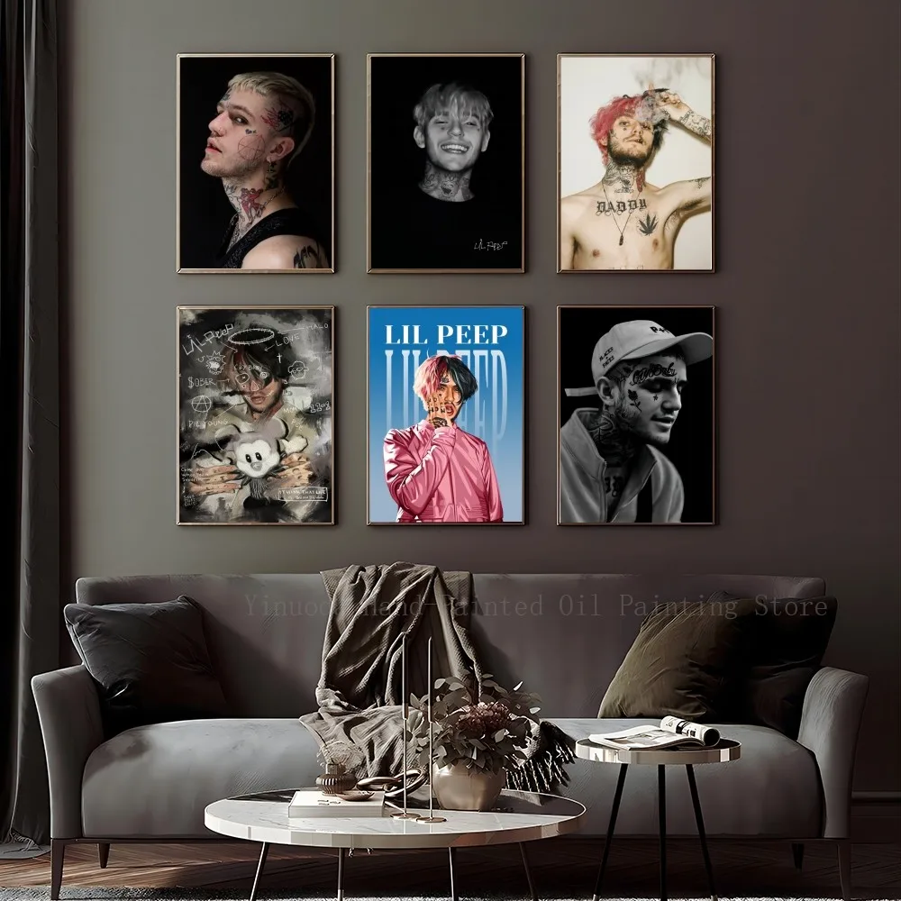 

Бумажный постер Rapper-LIL-peeps с принтом для дома, гостиной, спальни, входа в бар, ресторана, кафе, художественное украшение