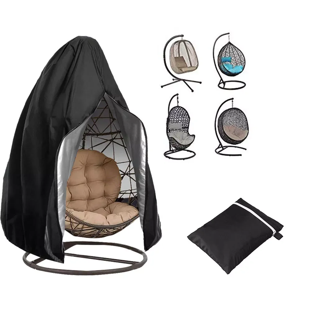 

3 Colors Garden Hanging Swing Chair Cover Dustproof Waterproof Portable Patio Outdoors Swing Furniture Protection Cover