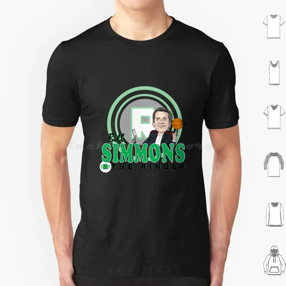 Футболка с рисунком Билла Симмонса 6xl крутая хлопковая