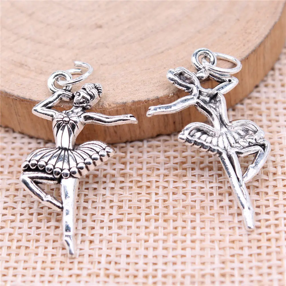 Балетки балерины размером 29x16 мм для изготовления ювелирных изделий антикварные