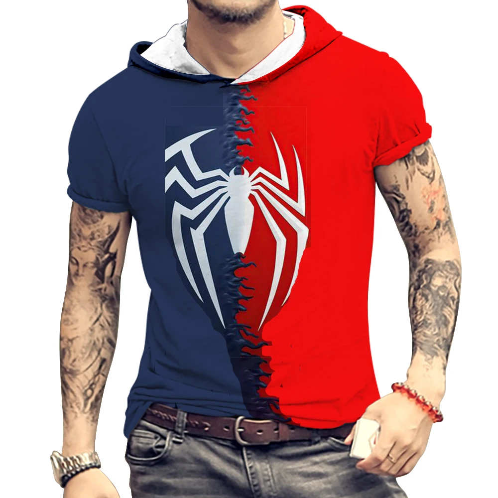 

Мужская модная футболка Marvel, женские модные футболки Капитана Америка, Мужская блузка, Винтажная футболка с коротким рукавом, топ, гигантск...