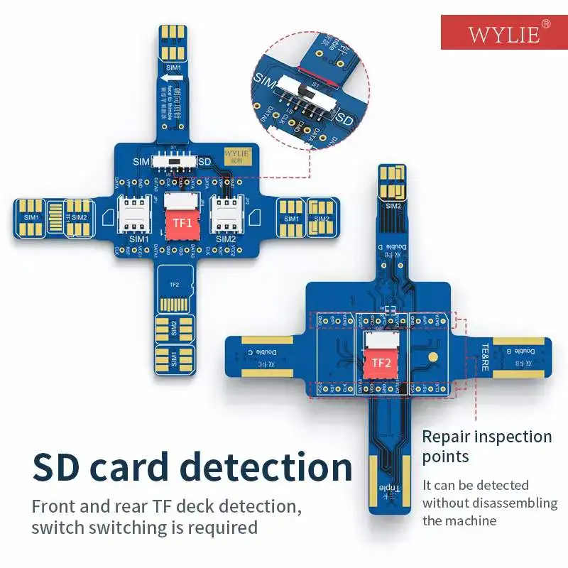 

Интеллектуальный телефонный сигнал WYLIE, универсальная SIM-плата для тестирования сигнала телефона Android IPHONE, универсальная SD-карта всех моделей