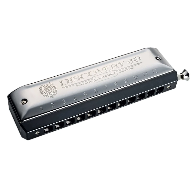 

Hohner Chromatic Harmonica 12 Holes Mouth Organ Discovery 48 Harp ABS Comb Stainless Steel Cover Solo Tuning Key C Professional