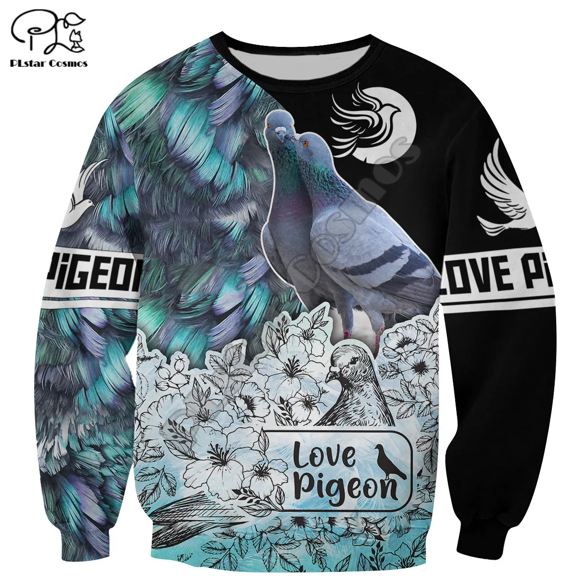 Новинка 2022 модные толстовки PLstar Cosmos с 3D-принтом красивых голубей свитшоты