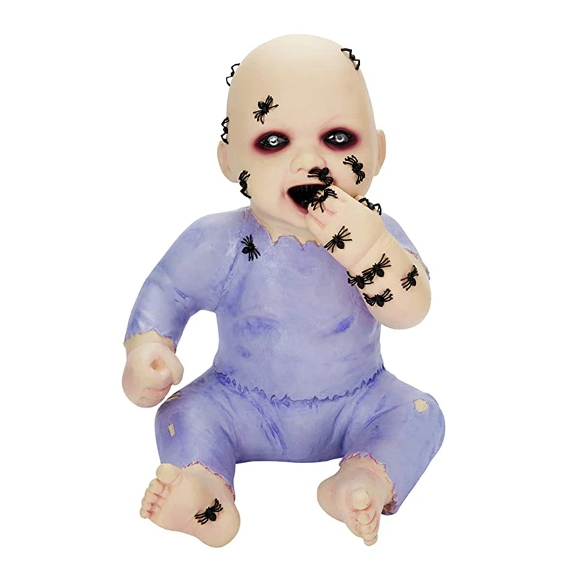 

Spirit Halloween Decoration Horror Movie Statue Decoration Resin Crafts Desktop Decor Ghost Baby Doll Ornament Zombie Baby