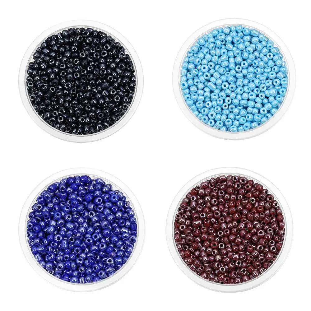 Стеклянные бусины 3 мм 4 очаровательные чешские бусины-разделители DIY браслет