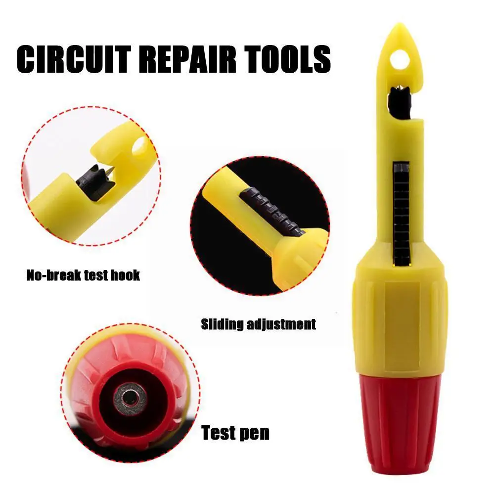 

Cleqee P30039 2PCS Insulation Wire Piercing Puncture Test Socket Repair With 2mm/4mm Clip Probe Automotive Car Hook K8E2