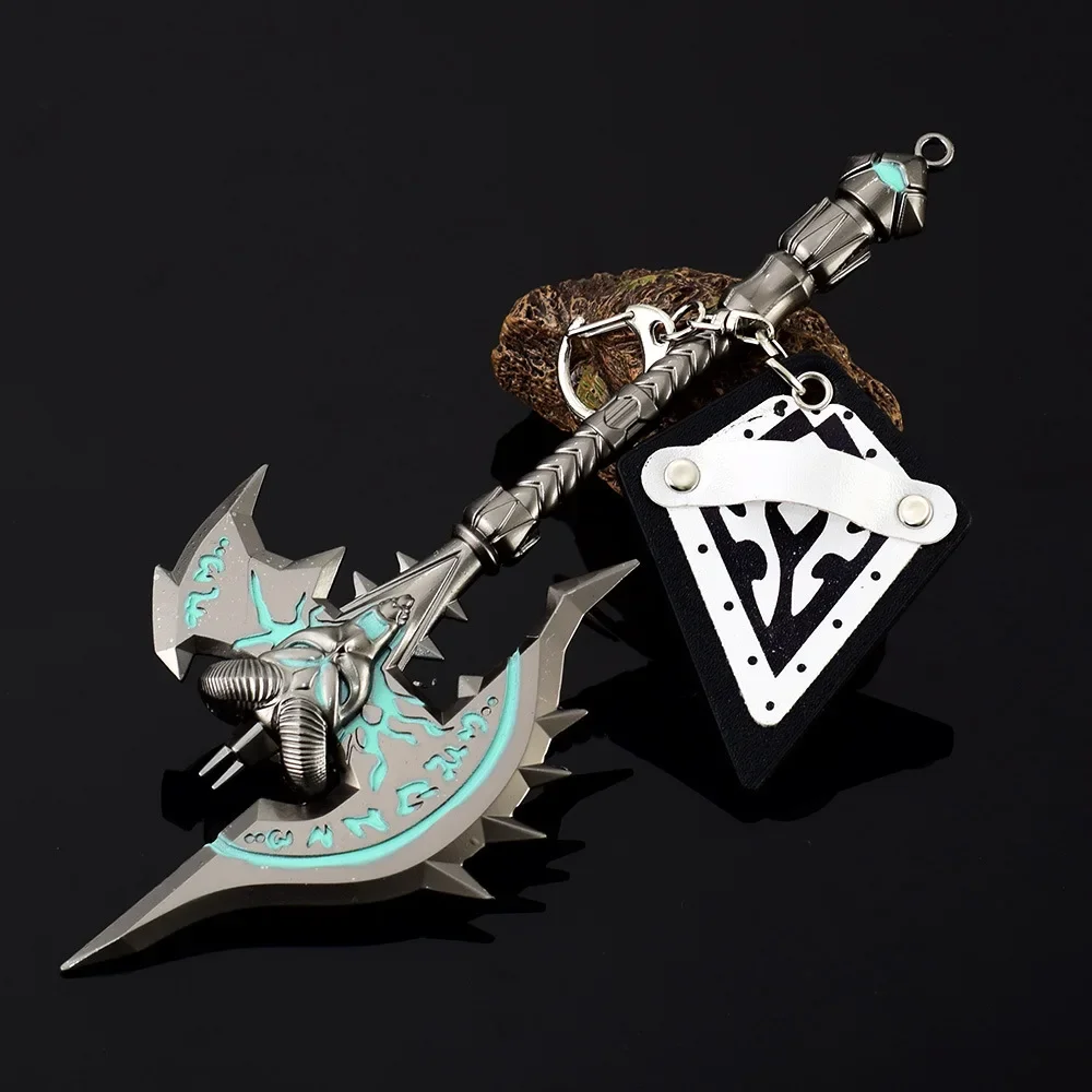 

World of Warcraft Weapon Azeroth Shadowmourne 18cm Alloy Metal Anime Game Katana Samurai Sword Weapon Model Gifts Toys for Boys