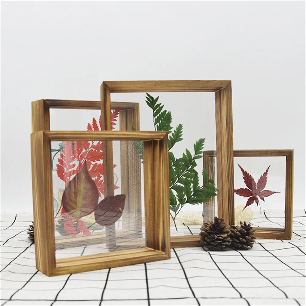 

Wooden Vintage Multi Photo Frame Online Picture Holder Home Art Wedding Decor Mini Family Picture Frames DIY Plant Specimen