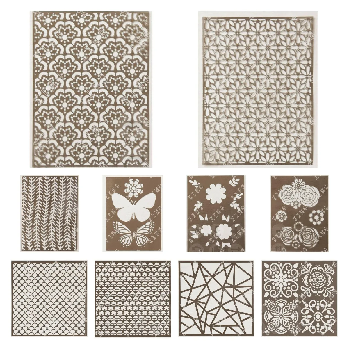 

2022 Spring Butterflies Flowers Layering Decorative Masks Stencils Diy Craft Paper Cards Scrapbooking Coloring Embossing Molds