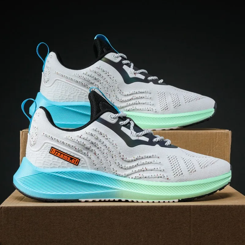 

Мужские повседневные кроссовки с толстой подошвой, легкие дышащие, амортизирующая сетка, для ходьбы, бега, баскетбола