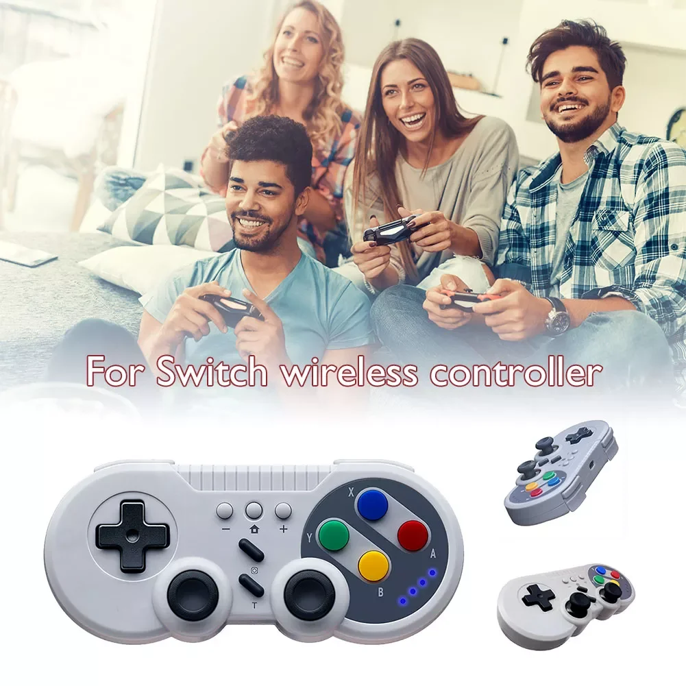 

Wireless Gamepad Portable Machine Gaming Player with Dual Motor Vibration Turbo Function