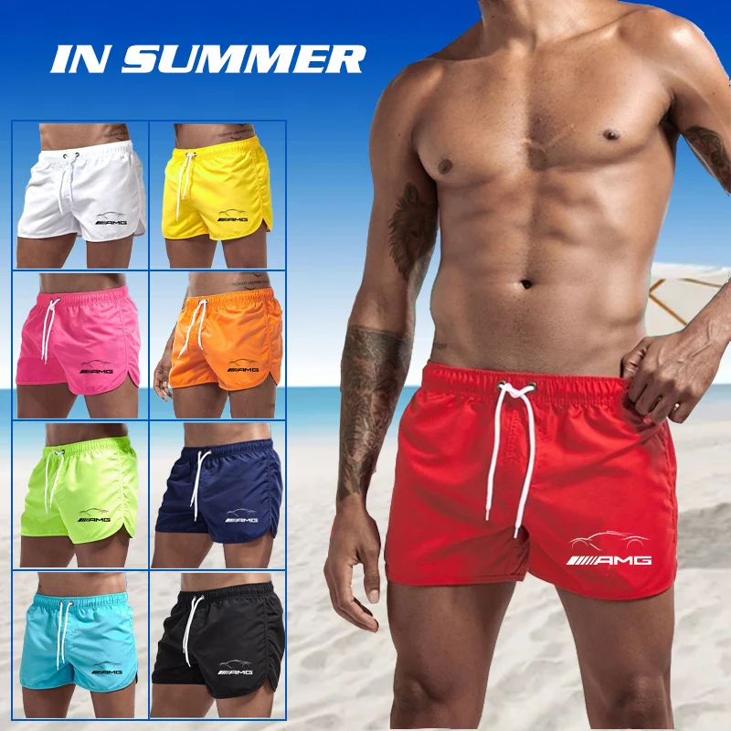 

Men's Beach Shorts Quick-drying Movement Surfing Breechcloth Swimwear for Male Running Short Pants Swimming Trunk Scanties