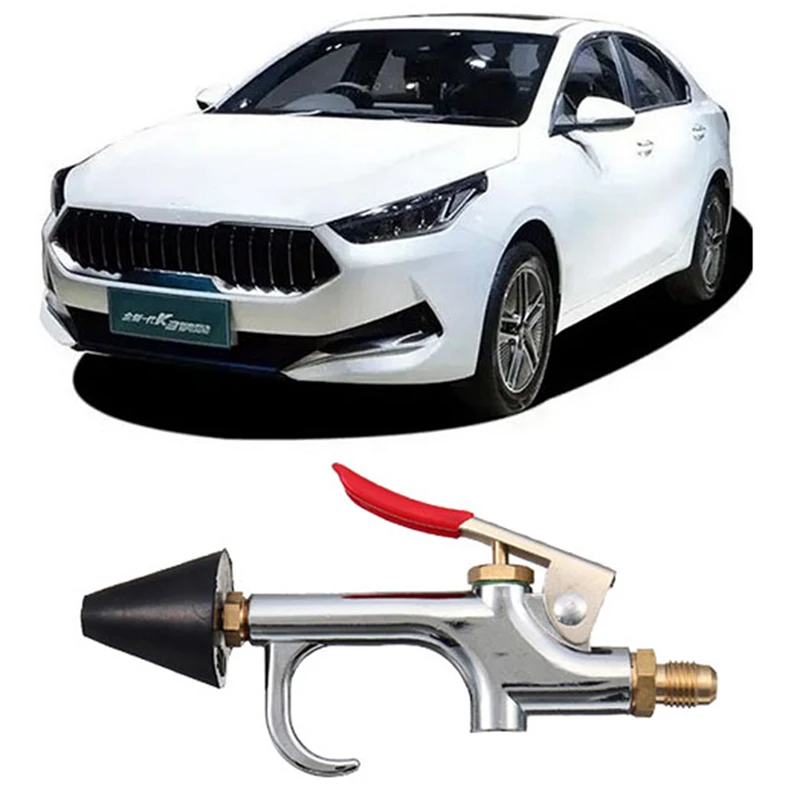 

1Pc Car Air Conditioner Flush Kit A/C Line Set Flush Tool Stainless Steel Canister Gun Nozzle Replacement Kit