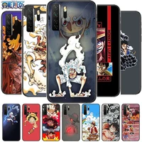 luffy 5 gear one piece black soft cover the pooh for huawei nova 8 7 6 se 5t 7i 5i 5z 5 4 4e 3 3i 3e 2i pro phone case cases