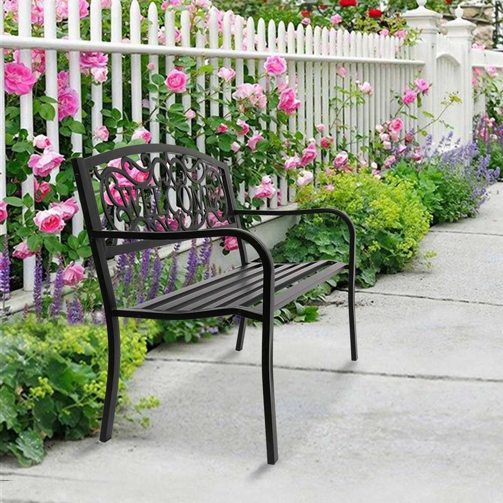 S With Armrests For Park, Yard, Porch, Lawn, Balcony, Backyard