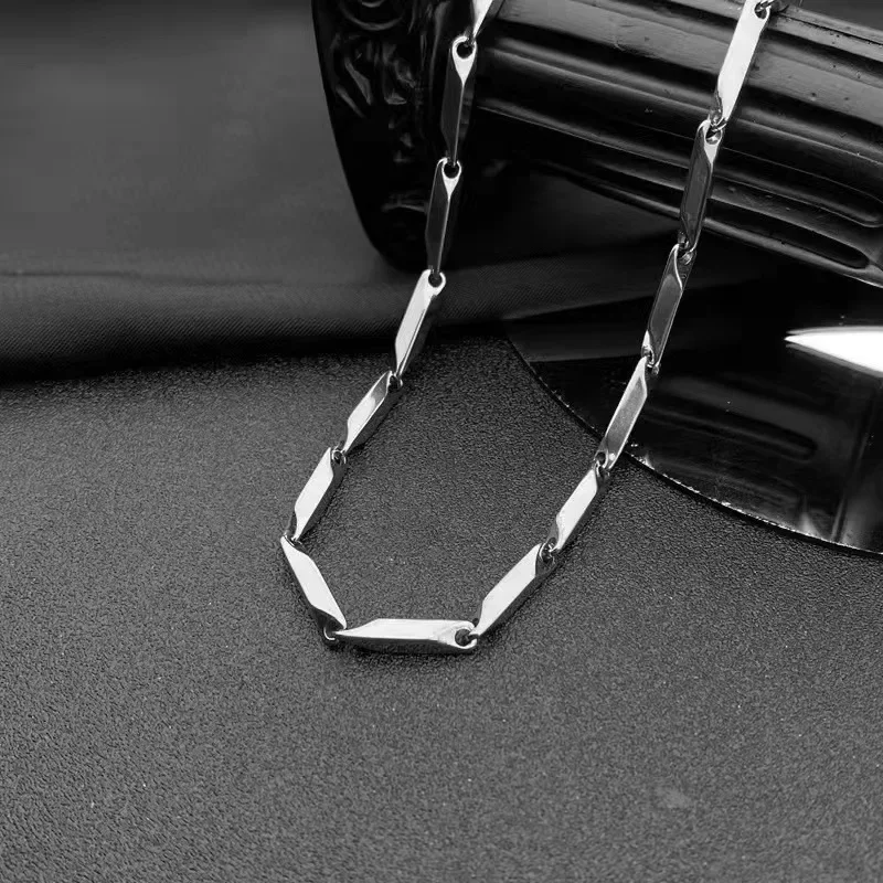 Титановая сталь длина 45/50/60/70/см цепочка из нержавеющей стали 316 застежки-омары