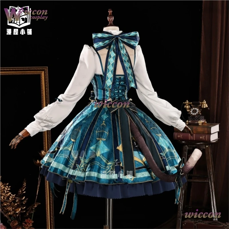 Фото YesOk Genshin Impact Lynette Cafe in Soul, костюмы для косплея, парик Лолиты, нарядное платье, парик, женский парик на Хэллоуин, карнавал, Uni №4