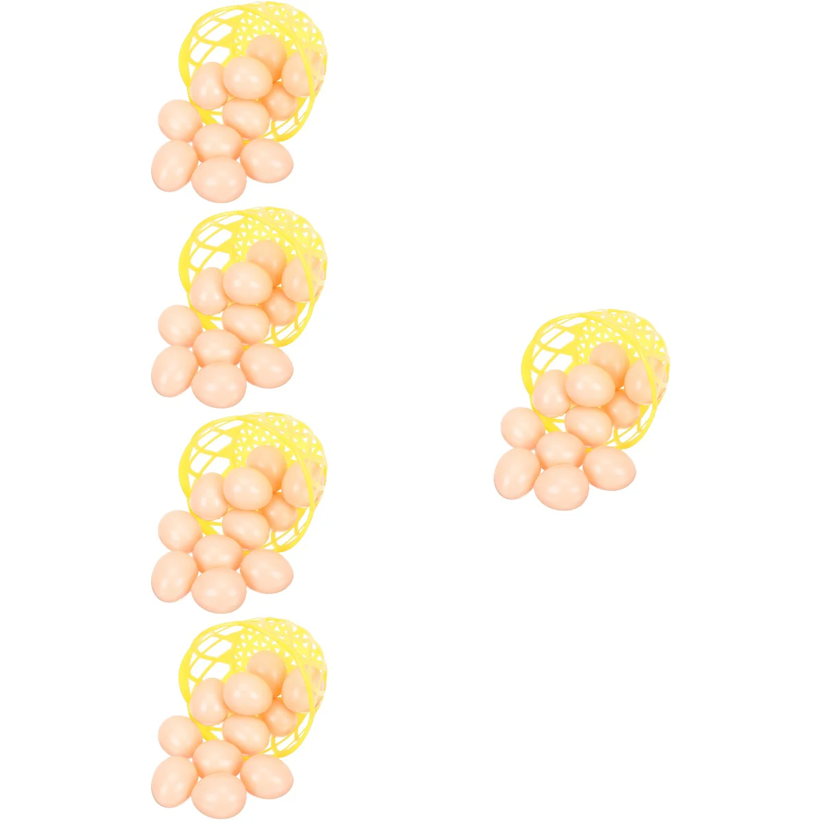 

5 Sets Holiday Egg Decor Desk Topper Craft Eggs Egg Decors Children Toys Imitation Eggs Fake Eggs Simulation Egg Desktop