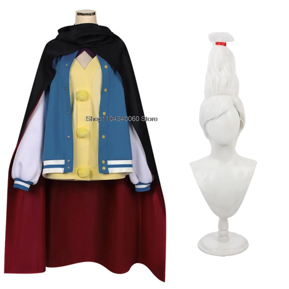 Seiko Ayase Косплей Костюм Парик Аниме Dandadan DAN DA Опора Плащ Одежда