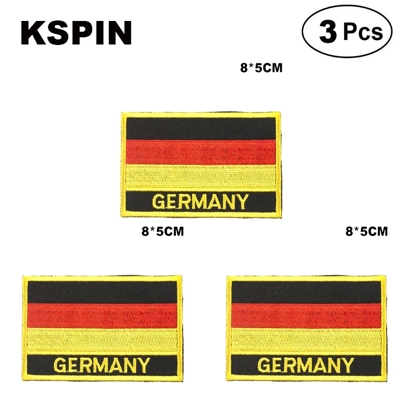 

Germany Rectangular Shape Flag patches embroidered flag patches national flag patches for clothing DIY Decoration