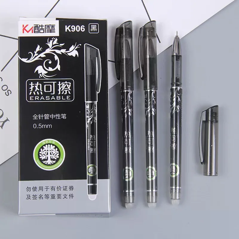 

Erasable Gel Pen 0.5mm Erasable Pen Refills Rods Washable Handle School Office Supplies Stationery Study