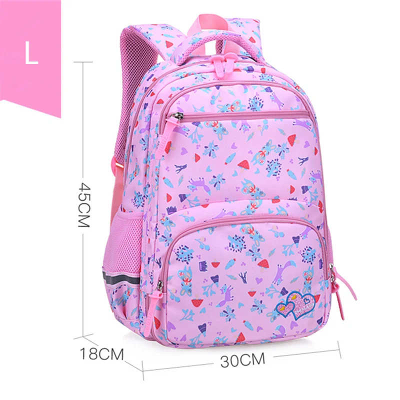 New High Quality Large schoolbag cute Student School Backpack Printed Waterproof primary school book bags for teenage girls kids