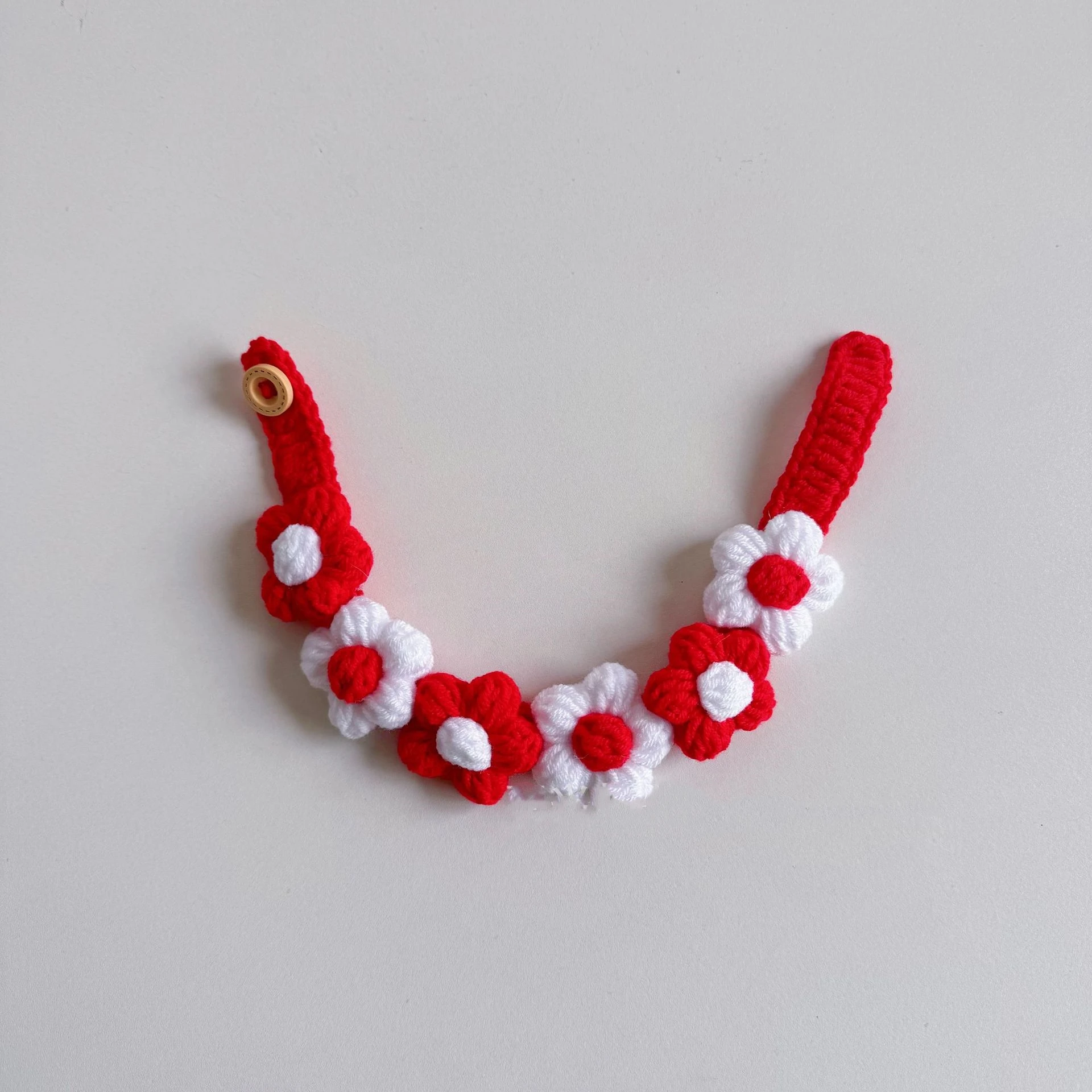 Ошейник для домашних животных вязания кошек Маленькая собака Короткий синий и